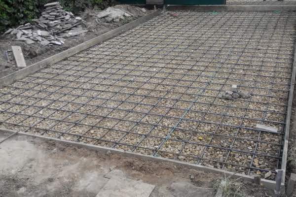 Заливка площадок бетоном